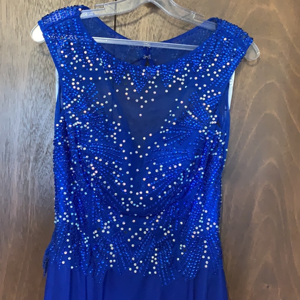 Clarise blue full length gown